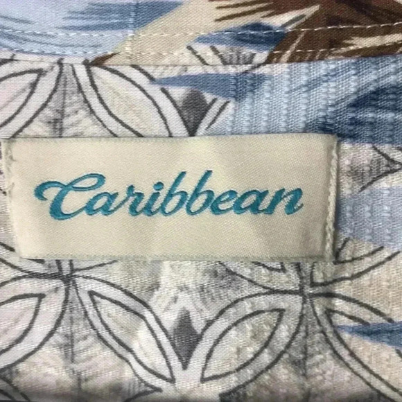 NWT CARIBBEAN MENS SZ 2XB TROPICAL SHIRT - Picture 8 of 12